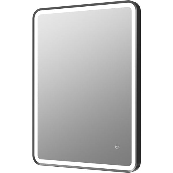 Tabo Space Front-Lit LED Matt Black Mirror 800 x 600mm