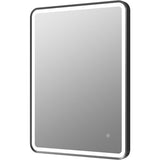 Tabo Space Front-Lit LED Matt Black Mirror 800 x 600mm
