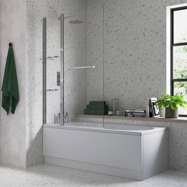Tabo Two Panel Folding Bath Screen