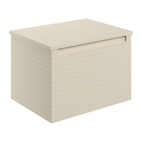 Tabo Rosina Matt Cotton Wall Hung 1 Drawer Basin Unit & Worktop 600mm