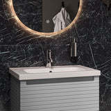 Tabo Rosina Matt Mineral Grey Wall Hung 1 Drawer Unit & Basin