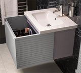 Tabo Rosina Matt Mineral Grey Wall Hung 1 Drawer Unit & Basin