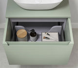 Tabo Rosina Matt Willow Green Wall Hung 1 Drawer Basin Unit & Worktop (basin not included)