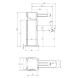 Tabo Fern Basin Mixer Tap & Waste