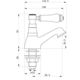 Tabo Lawrence Basin Pillar Taps
