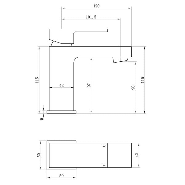 Tabo Ricco Basin Mixer Tap & Waste