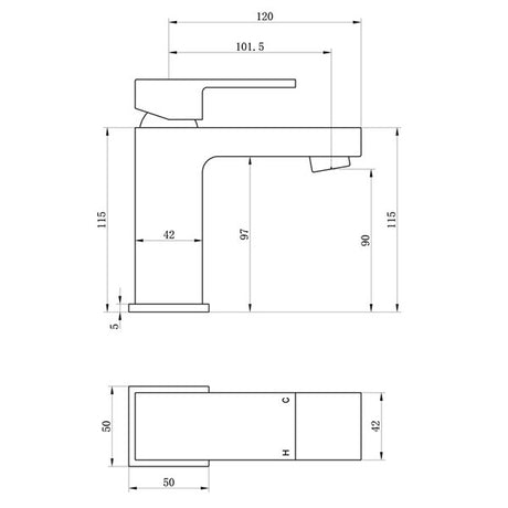 Tabo Ricco Basin Mixer Tap & Waste
