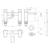 Tabo Ricco Bath Shower Mixer Tap