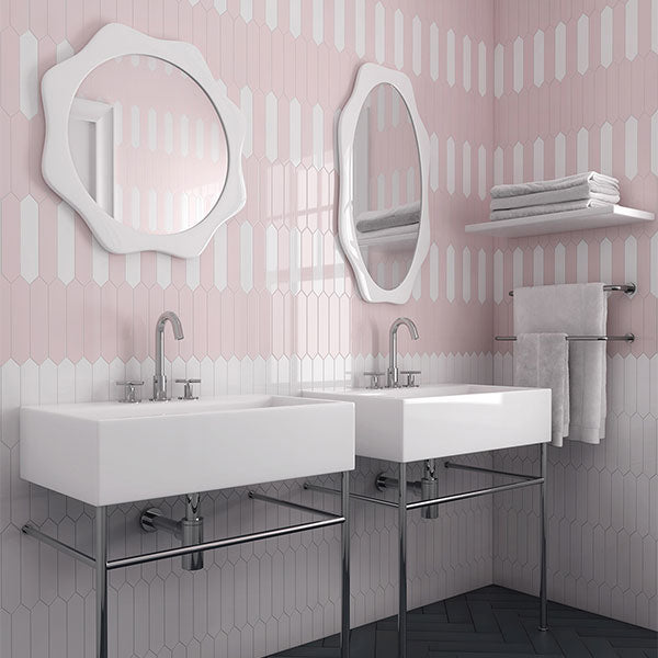 Arrow Blush Pink Tiles