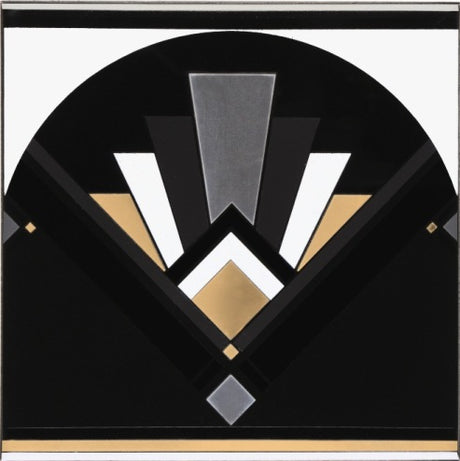 Original Style Black Fan Decor Tile