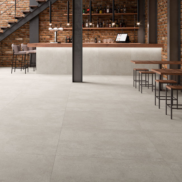 Axis Snow Rectified Matt Tiles