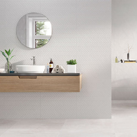 Azulev Cannes Spike Blanco Tiles
