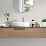 Azulev Cannes Spike Tile (Blanco colour pictured)