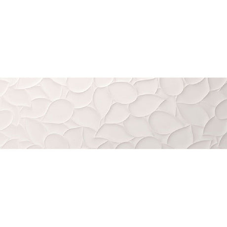 Azulev Colours Leaf White Relief Tile 33 x 100cm