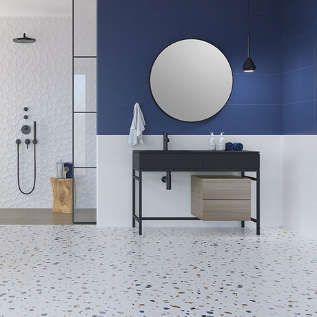 Azulev Colours White (& Navy) tiles