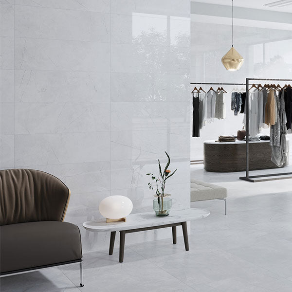 Azulev Delice Blanco Brillo Tiles