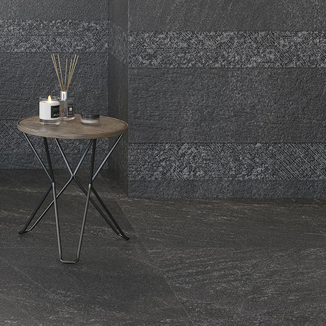 Azulev Slate Stone Anthracite Outdoor Tiles