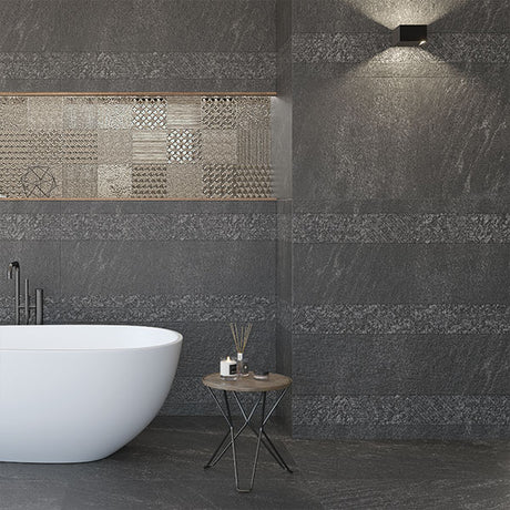 Azulev Slate Stone Anthracite Tiles