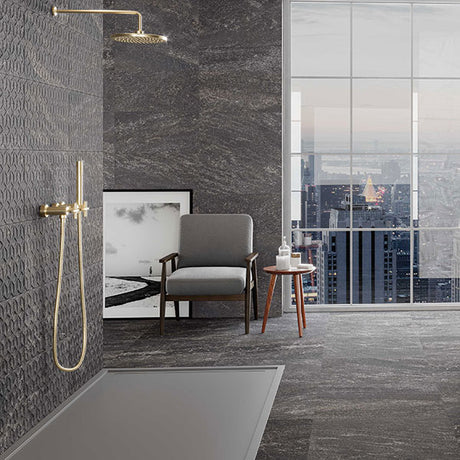 Azulev Slate Stone Anthracite Tiles