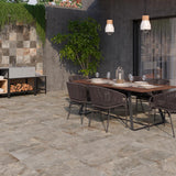 Aurora Gris Rectified Matt Tiles