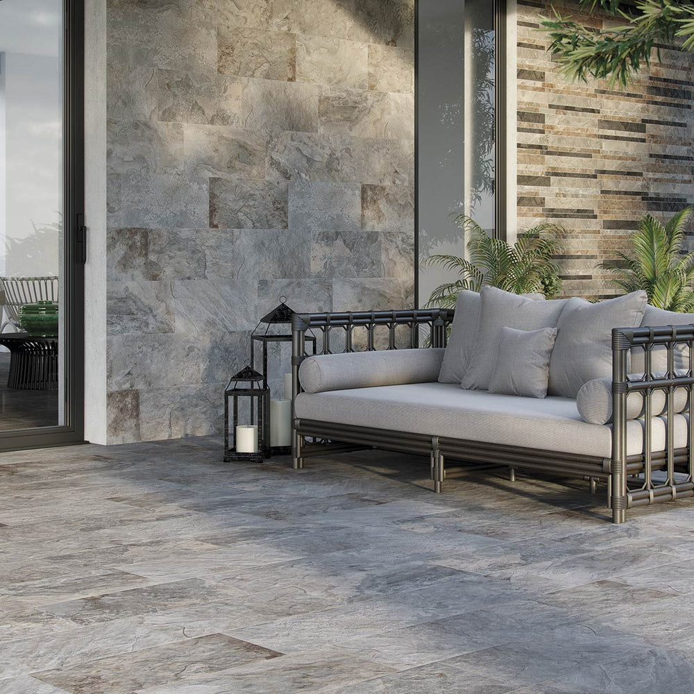 Aurora Gris Rectified Matt Tiles