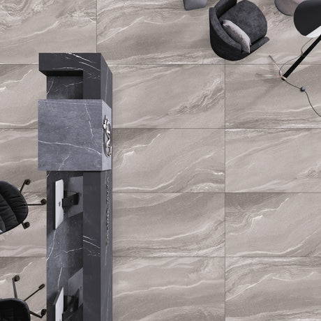 Torino Grey Rectified Matt Tiles