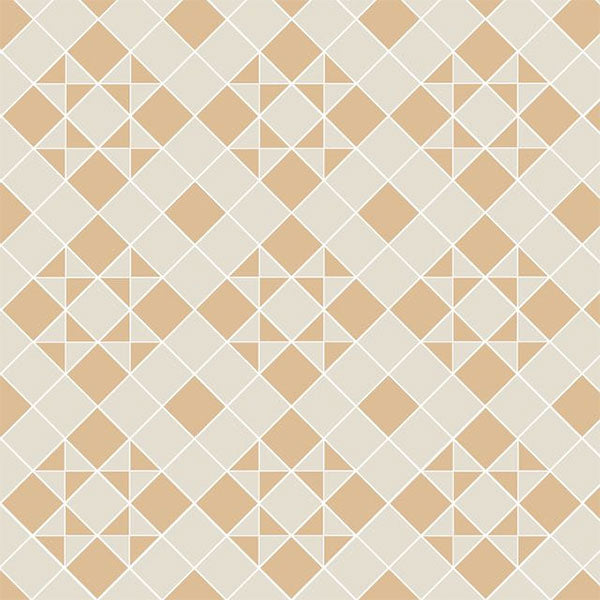 Braemar pattern in Hawthorn Yellow and Dover White