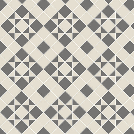 Braemar pattern in Revival Grey and Dover White