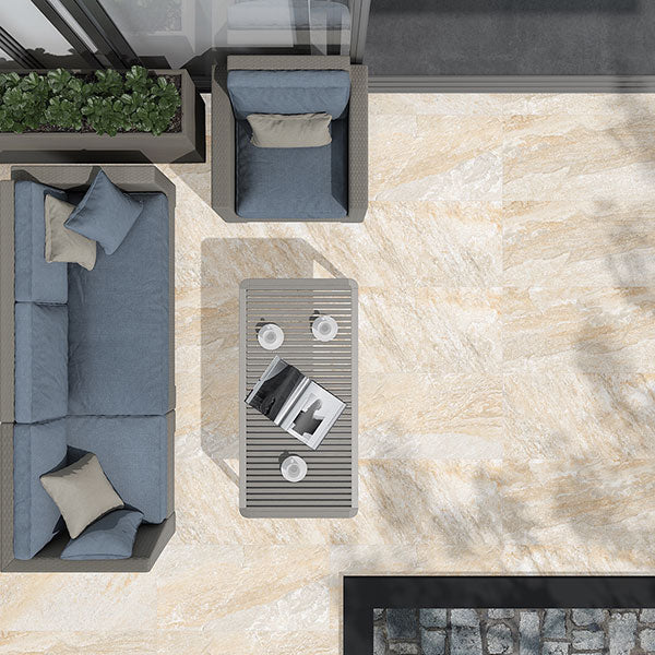 Brazilian Gold Rectified Outdoor Tiles 40 x 80cm