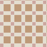 Brighton pattern in Dover White, Old London & Carnation Pink