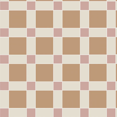 Brighton pattern in Dover White, Old London & Carnation Pink