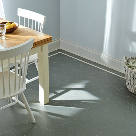 Buckfastleigh in Revival Grey (with a simple border)