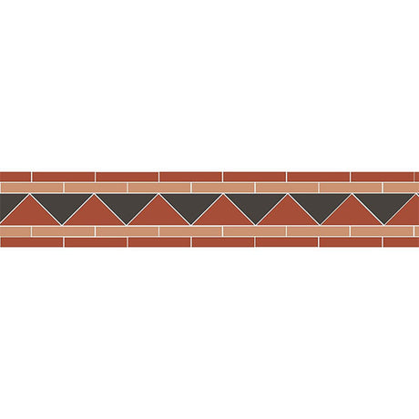 Original Style Byron Border in Red, Black and Old London