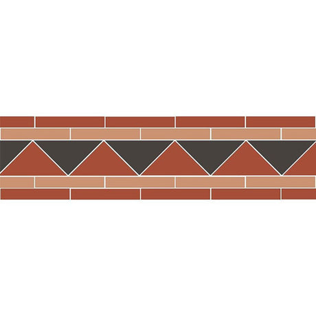 Original Style Byron Border in Red, Black and Old London