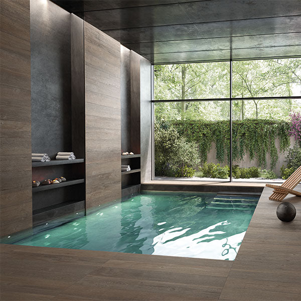 Casalgrande Country Wood Marrone Rectified Tiles