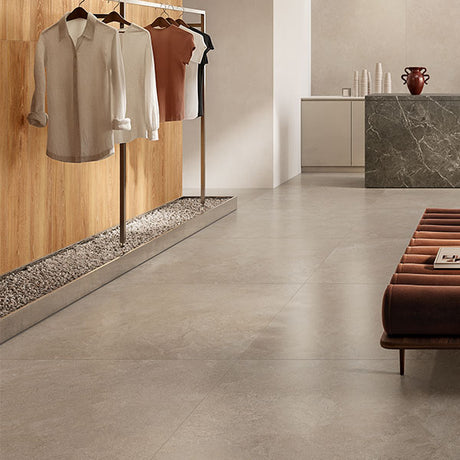 Casalgrande Lithos Grigio Rectified tiles