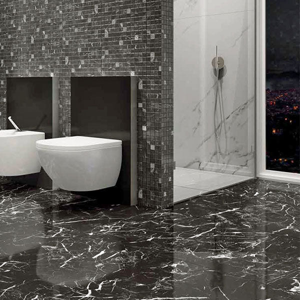 Casalgrande Marmoker Nero Creta setting