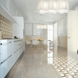 Casalgrande Marmoker Travertino Romano setting