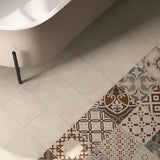 Casalgrande Opus Beige Tiles (pictured with Cementina Multicolor Beige)