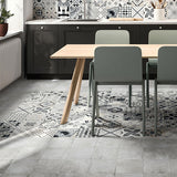 Casalgrande Opus Grigio Tiles (with Cementina Grigio Mix) 