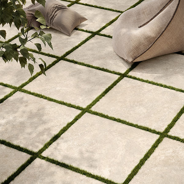 Casalgrande Pietra Tiburtina Campidoglio Cross Rectified Outdoor Tiles