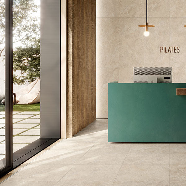 Casalgrande Pietra Tiburtina Campidoglio Cross Rectified Outdoor Tiles