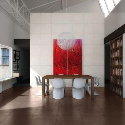 Casalgrande Architecture Light Ivory 60 x 60cm (on wall)