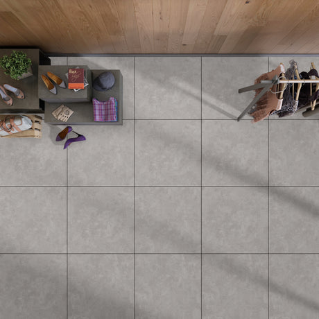 Novara Jet Rectified Matt Tile 80 x 80cm