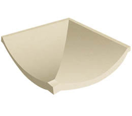 Dorset Woolliscroft Channel Corner Quartz Tile 148 x 148mm