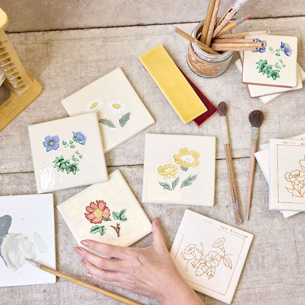 Winchester Classic Floral Tubelined tiles