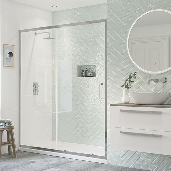 Splash Nuovo Sliding Door (shown in a recess)