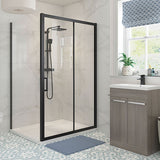 Splash Modo Black Optional Side Panel (with sliding door)