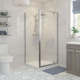 Splash Modo Pivot Door (shown with a side panel)