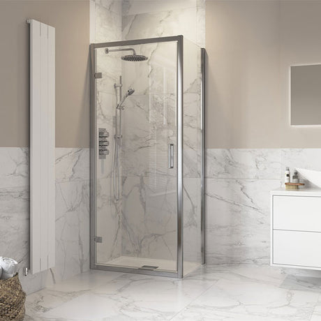 Splash Fresco Hinged Door (shown with side panel)